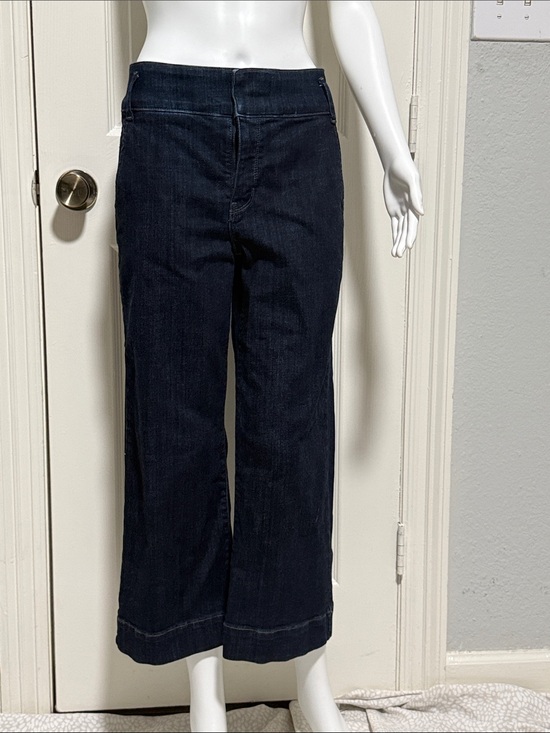 White House Black Market Denim - White House Black Market Wide-Leg Jeans in Dark Indigo